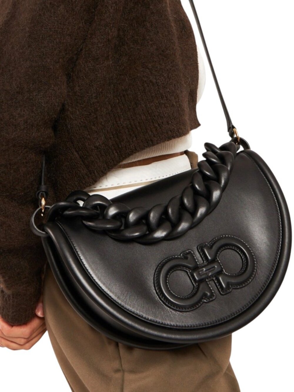 FERRAGAMO  aura shoulder bag NEW